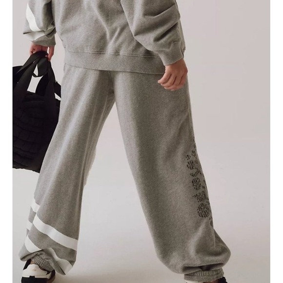 Free People Movement Heather Grey Joggers‎ Lounge Sweatpants Athleisure NWT Sz L - Picture 11 of 13